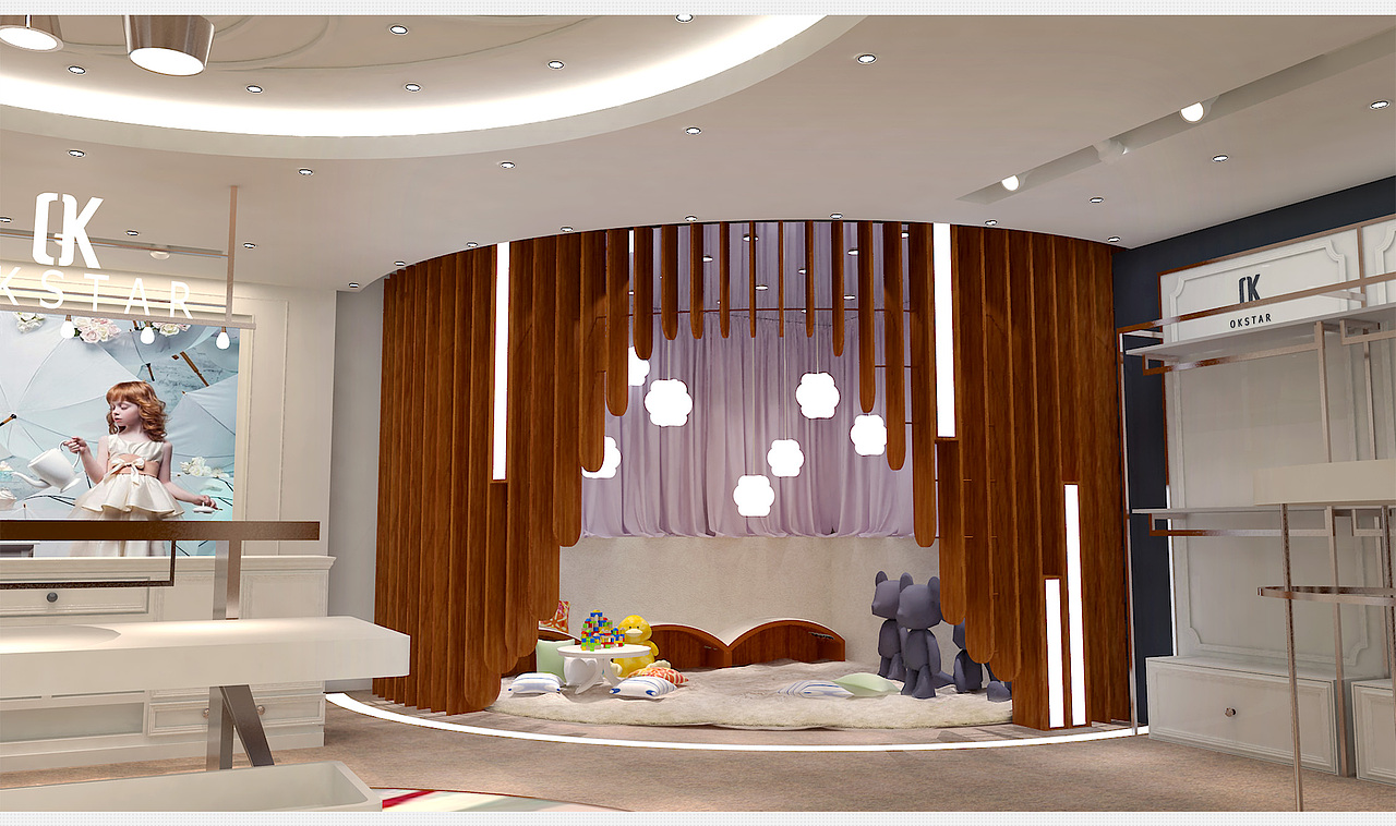 童装店（图ZNjMwMTMzMDg=） - 家装设计 - 站酷设计师Hilery展厅店面设原创素材 - 站酷ZCOOL