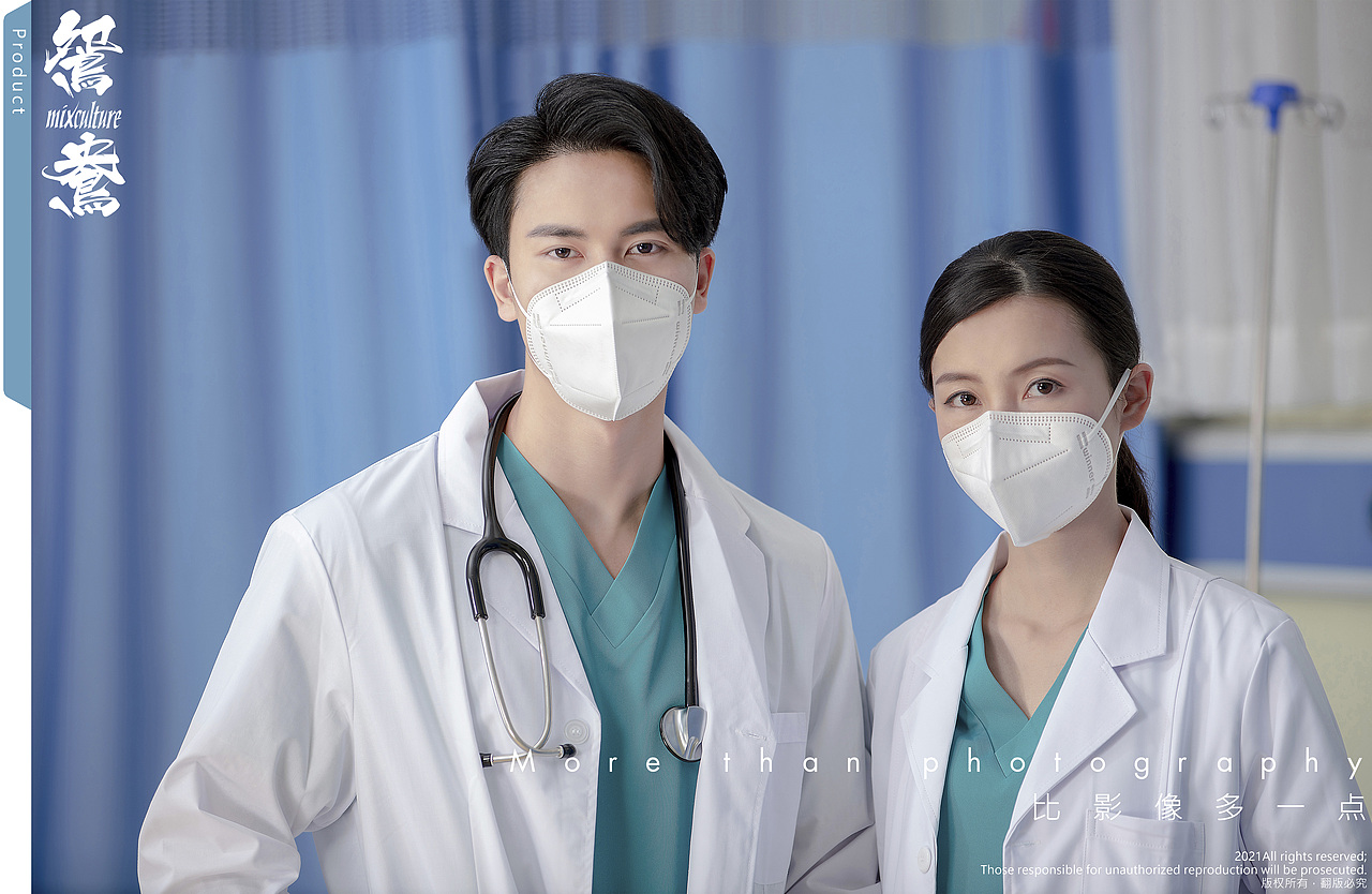 winner 稳健口罩形象片平面拍摄案例(医护篇)