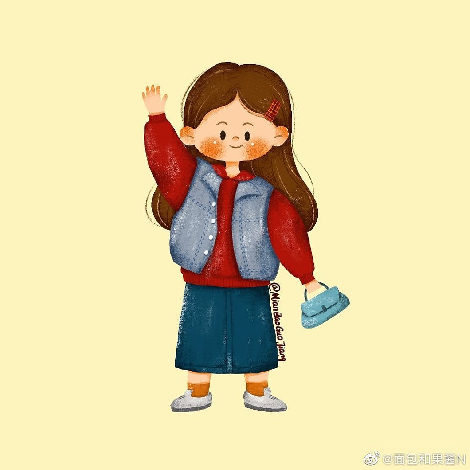 可爱姐妹团（图ZMjc1MzkyNDMy） - 商业插画 - 站酷设计师面包果酱lucky原创素材 - 站酷ZCOOL