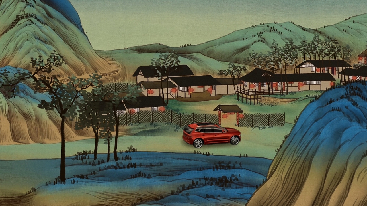 中国风动画千里江山-沃尔沃广告（图ZMTQ1NDQ1ODg4） - 动画/影视 - 站酷设计师中国风动画原创素材 - 站酷ZCOOL