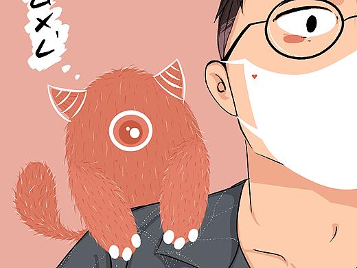 笔聿行绘 | 健康生活戴口罩防疫