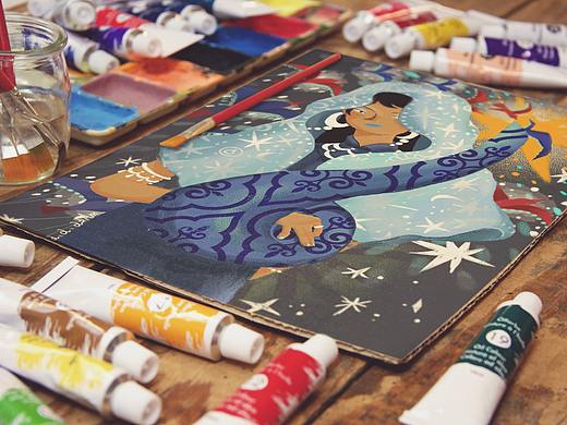 月亮姑娘（個人主頁-ZNTgyOTgzMzI=） - 兒童插畫 - 站酷設(shè)計(jì)師AimeeMmm原創(chuàng)素材 - 站酷ZCOOL