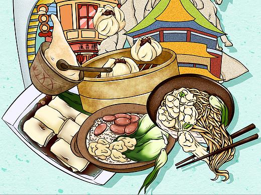 广州旅游插画