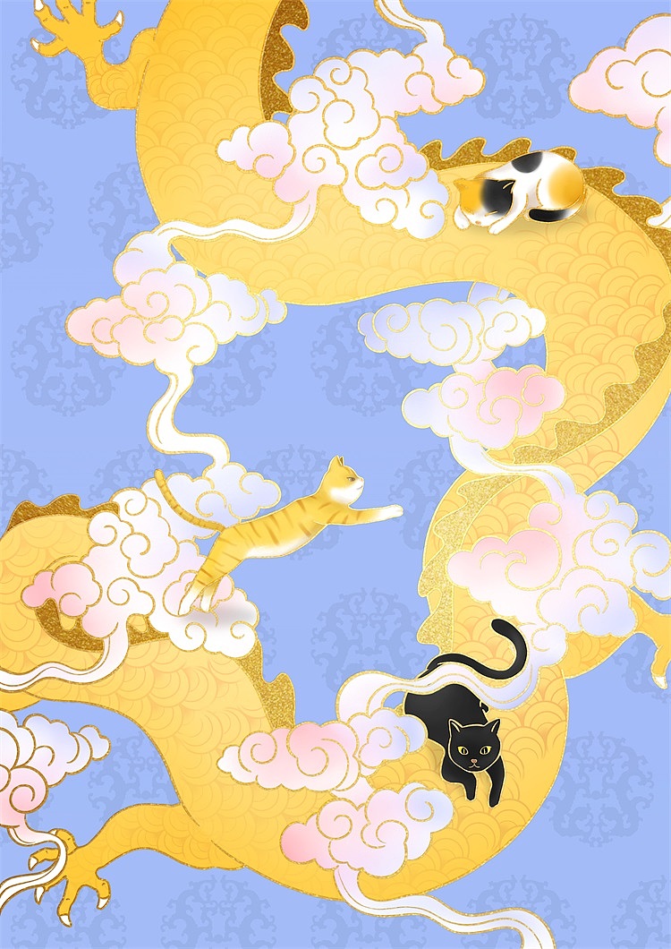 故宫x猫主题插画