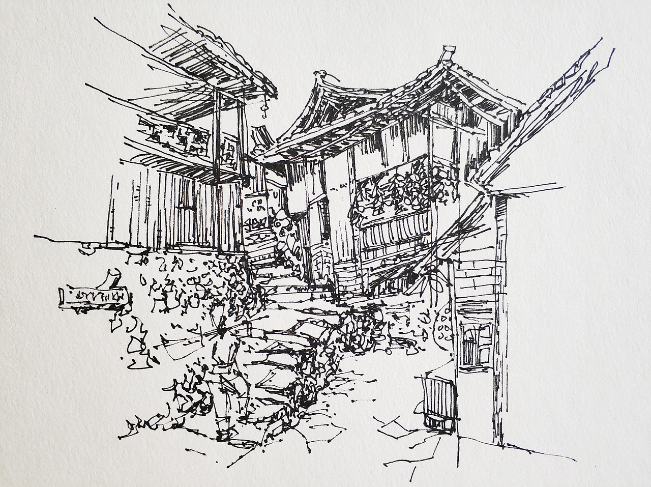 建筑速写（图ZMjAyNDY2MDg0） - 创作习作 - 站酷设计师徐龙光原创素材 - 站酷ZCOOL