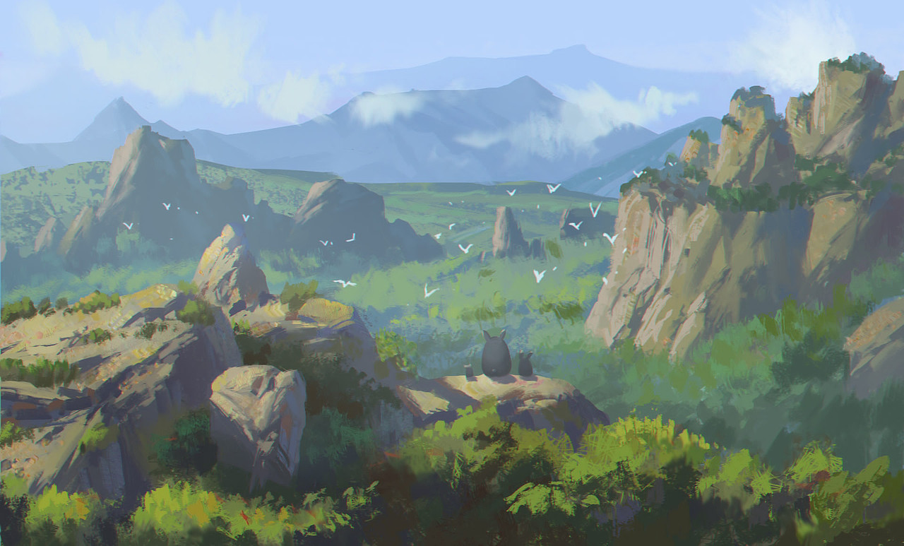 写生风景。（图ZMTAyOTI2NTgw） - 游戏原画 - 站酷设计师绘画的苏航原创素材 - 站酷ZCOOL