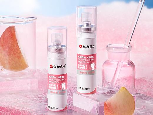 电商详情设计 | 水蜜桃口喷视觉设计-详情视觉制作摄影