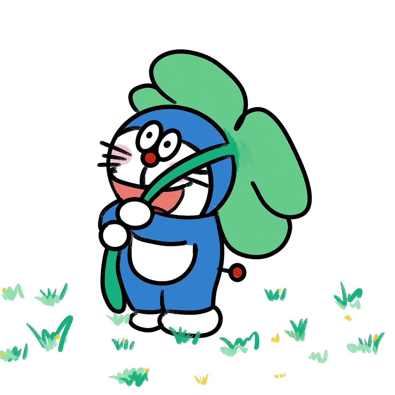 哆啦A梦（图ZMjkxMDYxODc2） - 动画片 - 站酷设计师bluezy原创素材 - 站酷ZCOOL