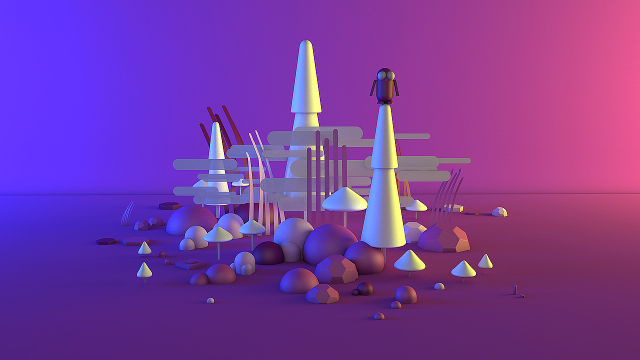 C4D场景渲染练习