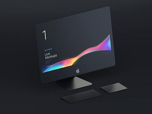 UI设计展示样机 UI设计界面包装 