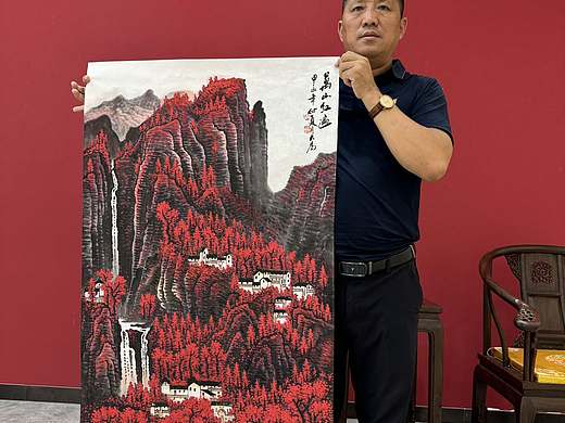 画家王大为山水画作品收藏价值