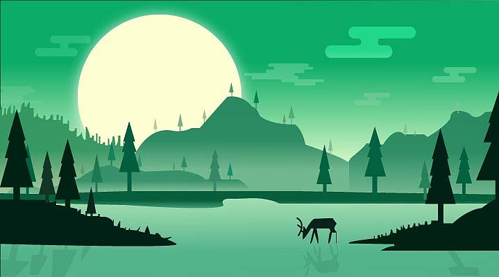 3166王佳乐
AI插画描述:这副画主要以绿色为主色调,白色为辅色调,其中利用了形状工具和钢笔工具,还有一个最重要的渐变完成了这幅画,尤其是渐变,它要掌握好每个颜色的饱和度,使其变得更加有视觉感.风景小插画也是我喜欢的一种风格,我会把最好的风景小插画呈现在我的作品中.<br>制作人班级描述:这次的课堂作业我我很用心 ,认真仔细的处理一个个小细节的完成了这幅作品,越仔细认真作品完成度越好<br>成长语录:只有从失败的吸取教训,在更加完善,就是自己努力的结果