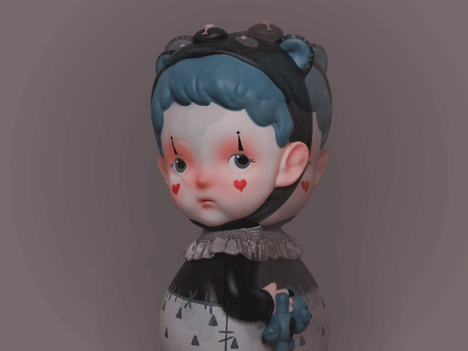 【物游|原创】teddyzeno 小丑熊 在情绪的B面拥抱你（图ZMjQwODA3Mjk2） - 手办/模玩 - 站酷设计师物游工作室_只只原创素材 - 站酷ZCOOL