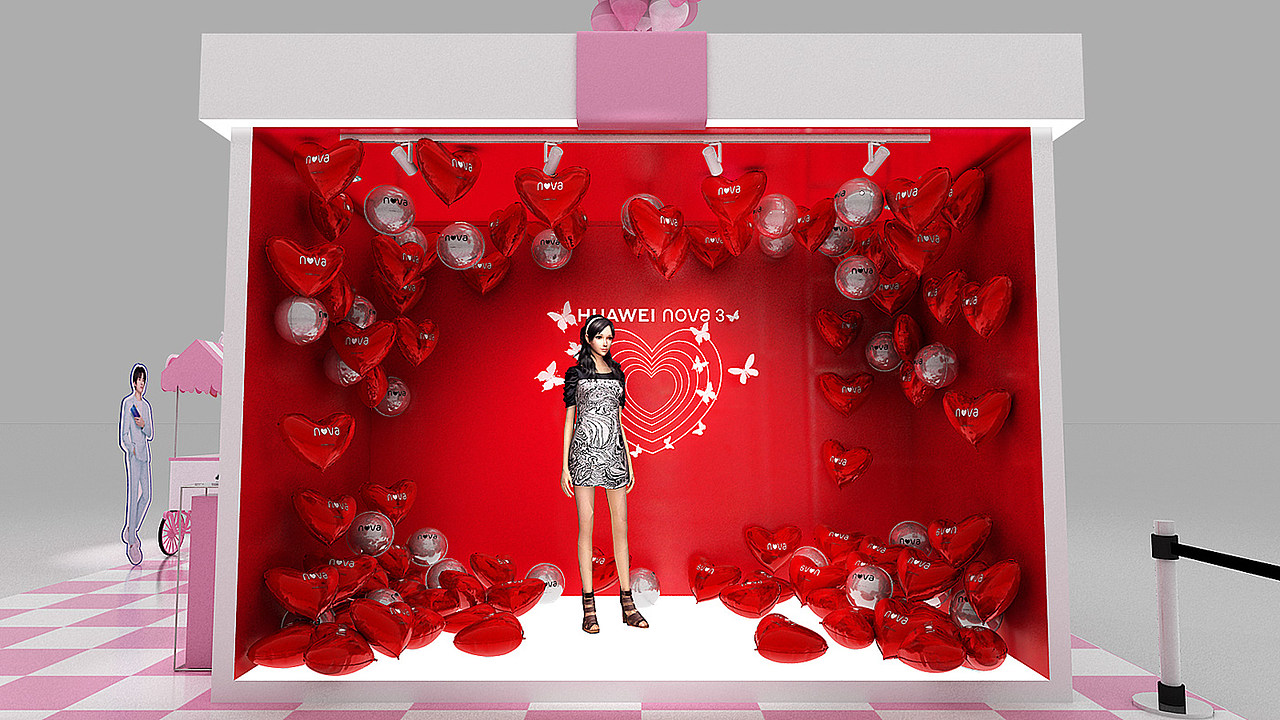 HUAWEI novagirl 年中潮玩路演（图ZMTM2NzI4MDQ0） - 其他三维 - 站酷设计师dolath原创素材 - 站酷ZCOOL