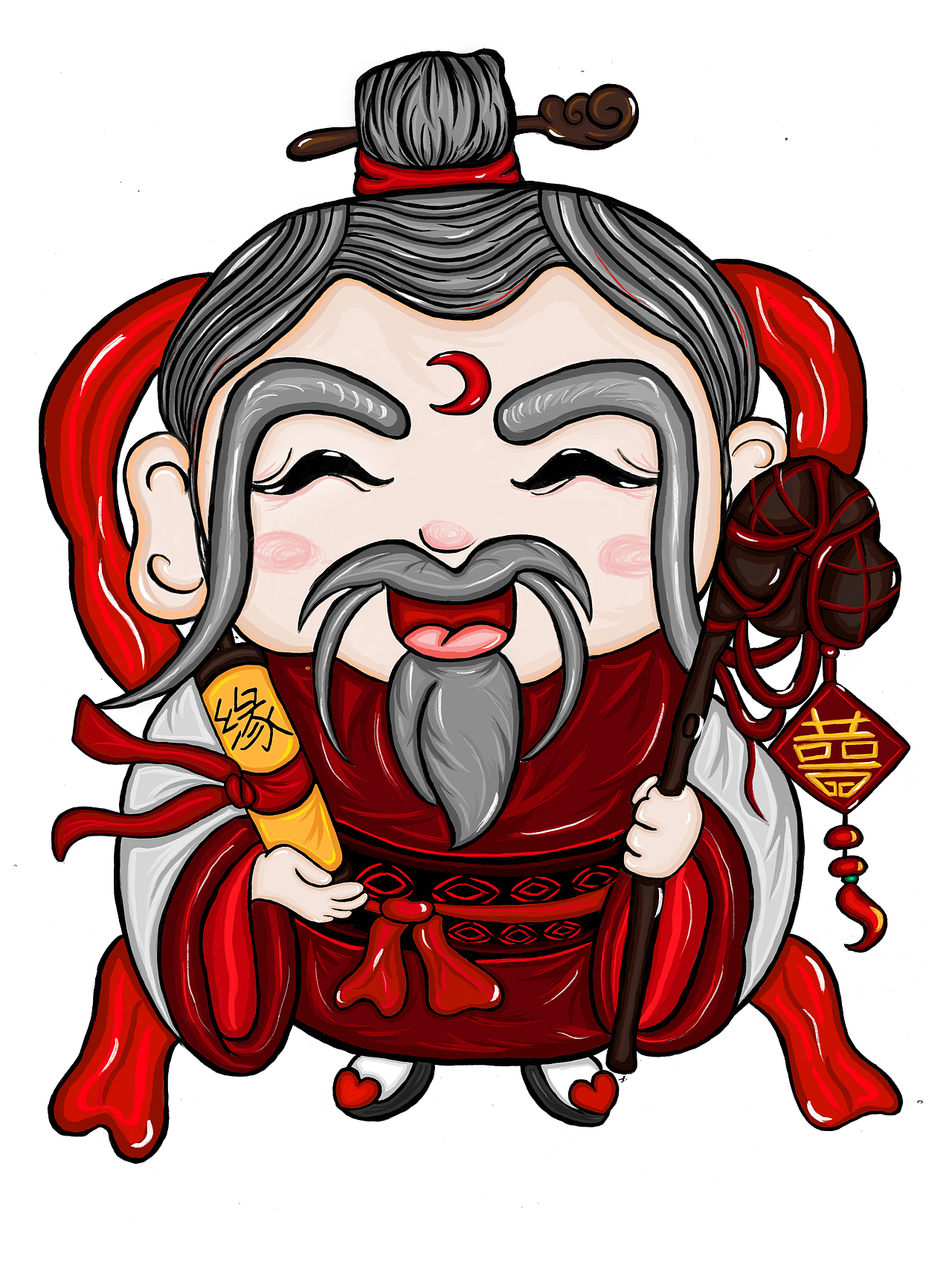 月老（图ZMjIwNjY0NTEy） - 创作习作 - 站酷设计师文乙原创素材 - 站酷ZCOOL