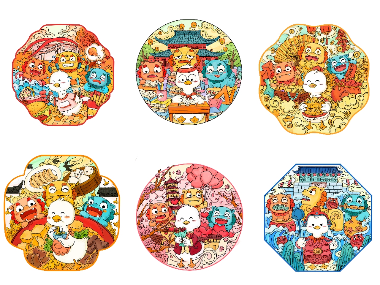 南京鸭子文创（图ZMjUxNDQxNzMy） - 商业插画 - 站酷设计师只橙ora原创素材 - 站酷ZCOOL