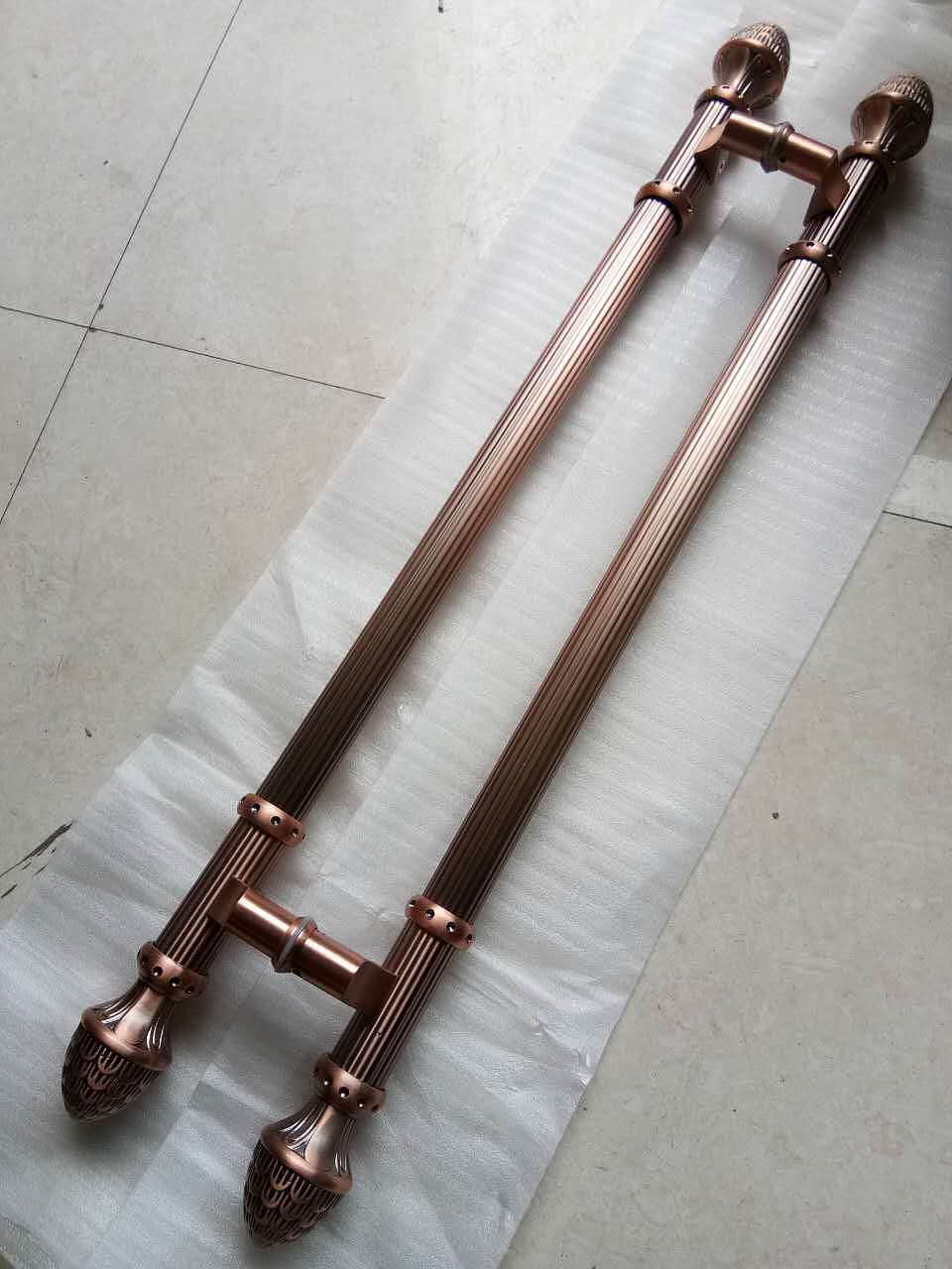 入户门拉手 铜门紫铜拉手