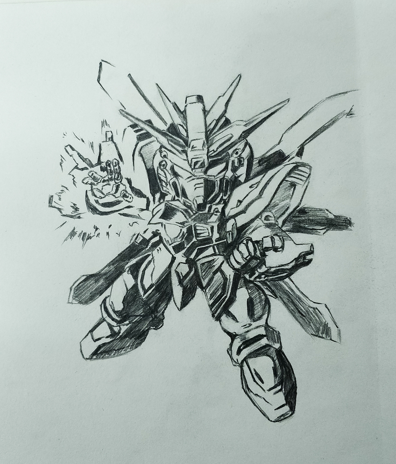 sd机动武斗传神高达素描