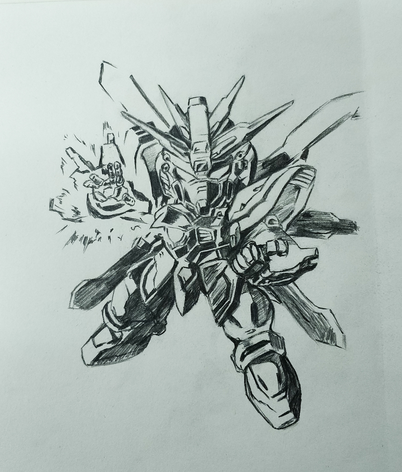 sd机动武斗传 神高达素描