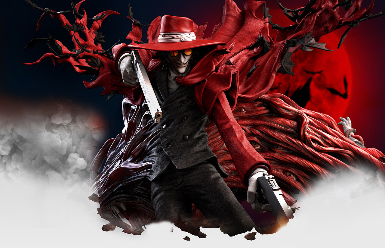 figurama 《hellsing》地狱之歌 alucard 阿卡多 雕像