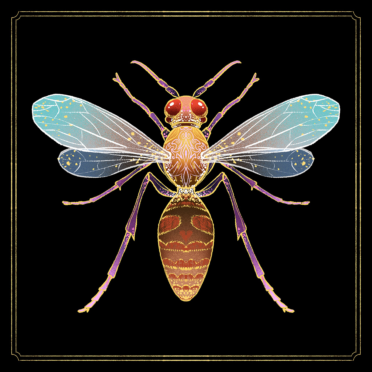 昆虫插画（图ZMzU0NDM5OTYw） - 创作习作 - 站酷设计师匡杨杨原创素材 - 站酷ZCOOL