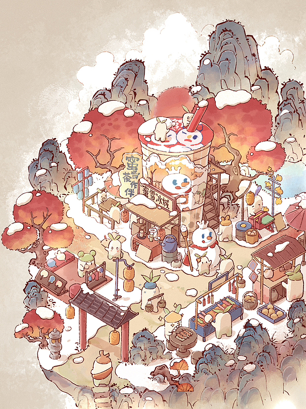 场景插画大杂烩（2023篇）（图ZMzYxODM3NDEy） - 商业插画 - 站酷设计师无聊铅笔头原创素材 - 站酷ZCOOL