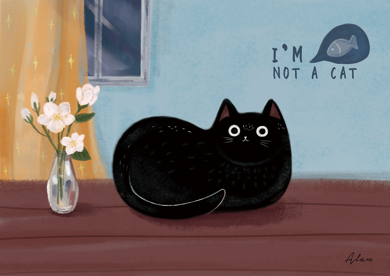 黑猫小漫画|插画|创作习作|三月临 - 原创作品 - 站酷 (ZCOOL)