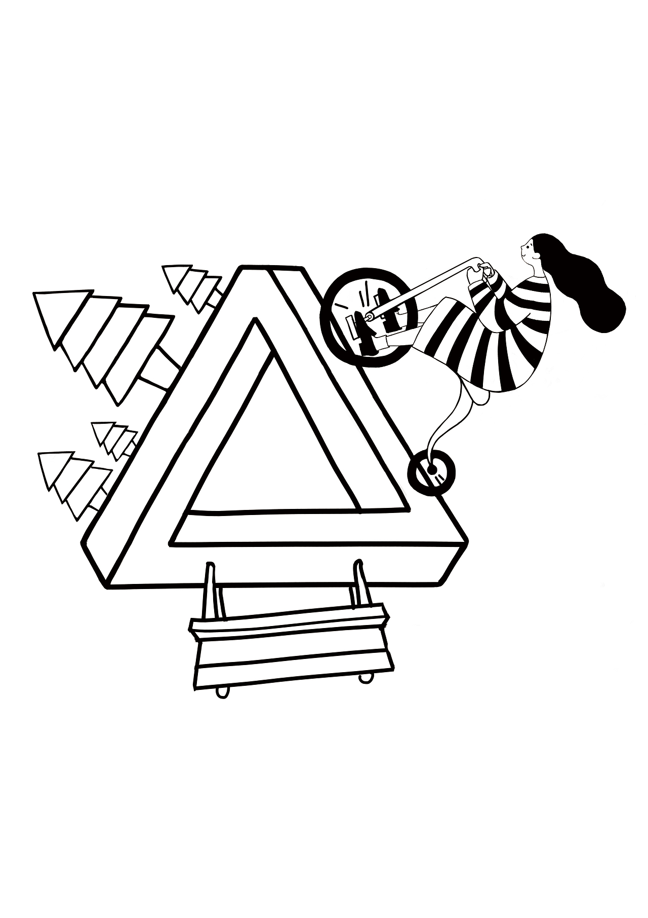 错位空间の少女