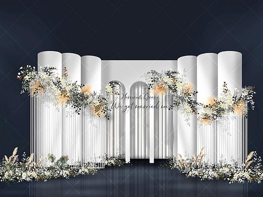 婚礼手绘 泰式伯爵白婚礼效果图（个人主页-ZNDM3MTE1Mjg=） - 艺术插画 - 站酷设计师放飞TM原创素材 - 站酷ZCOOL