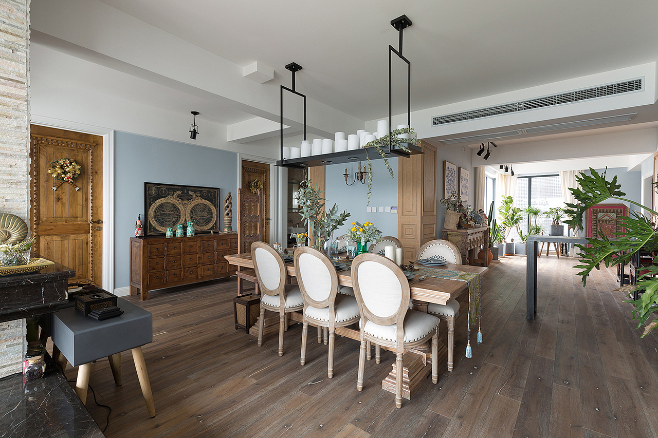 之境内建筑 | 成都320平顶楼跃层法式乡村超美生活