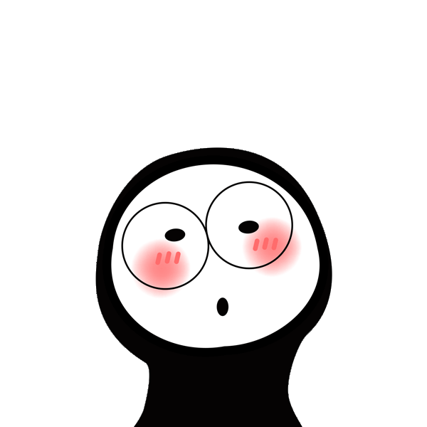 小黑的世界表情包设计