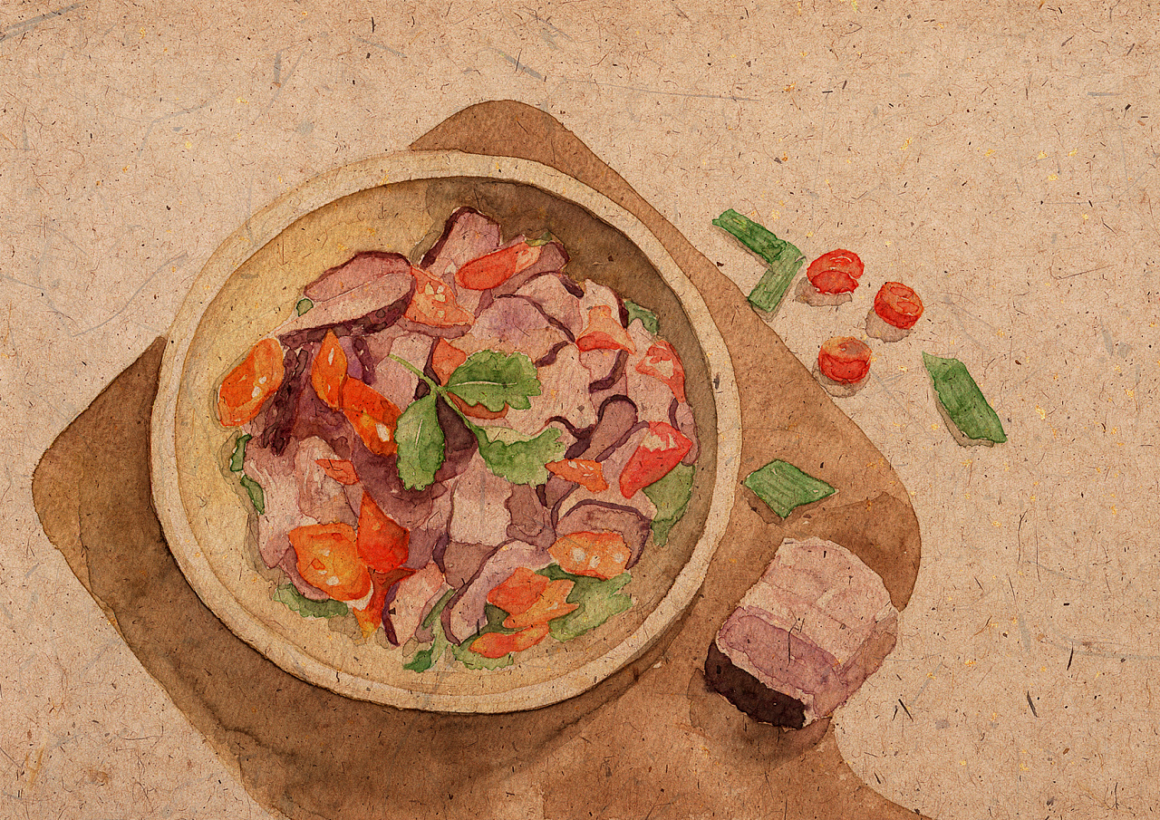 24节气食物手绘