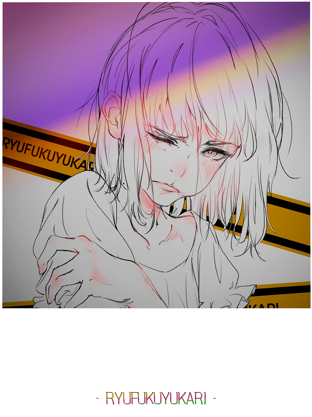 情人节摸鱼（图ZMTk1NzE1Njk2） - 创作习作 - 站酷设计师ryufukuyukari原创素材 - 站酷ZCOOL