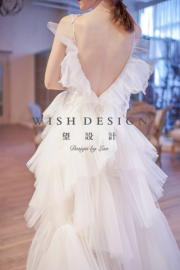 我的少女心蝴蝶婚纱设计