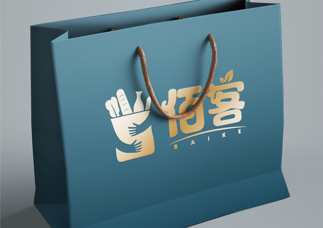 佰客 快送商超LOGO