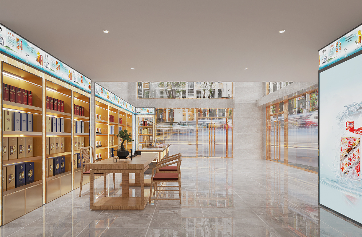 烟酒店_效果图小静-站酷zcool