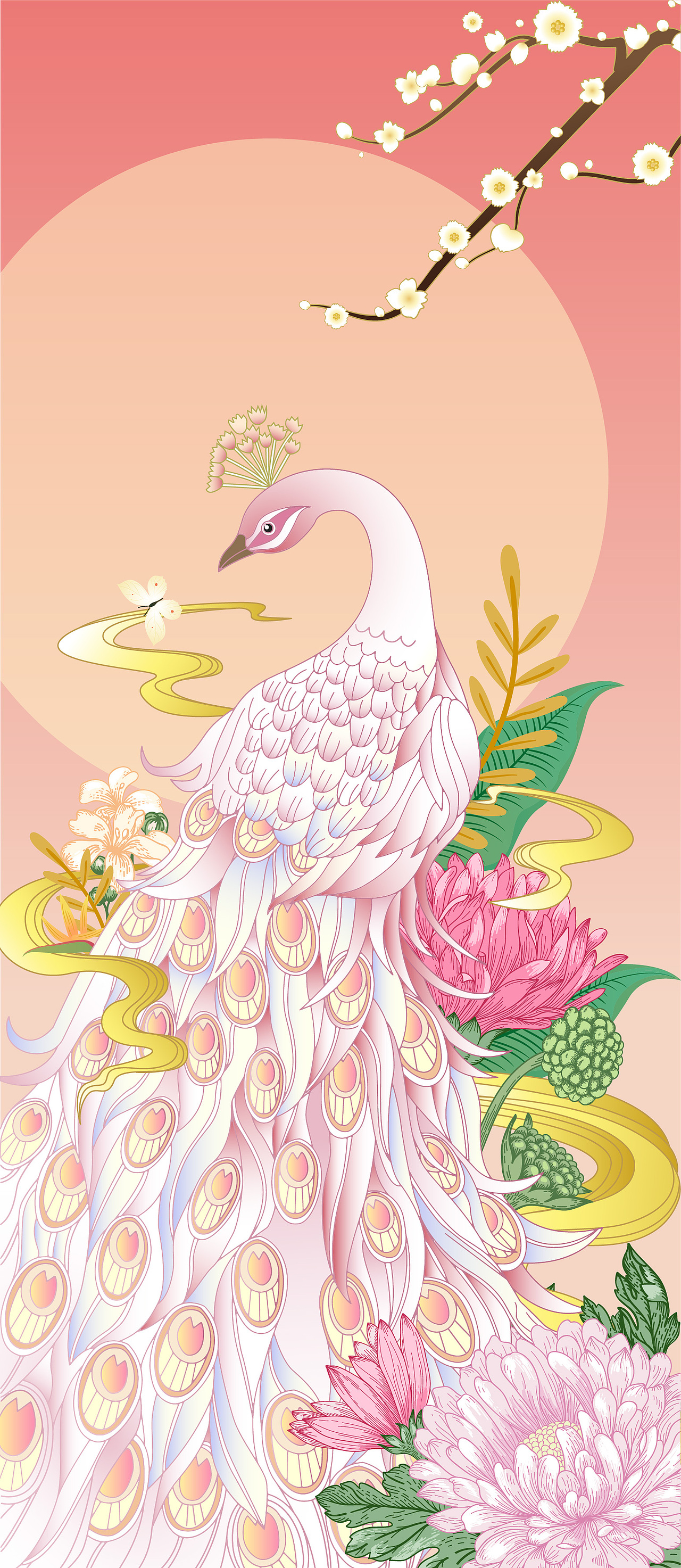 水彩三部曲之实用案例详解53392z39360827插画5手绘5《凤育九雏》系列