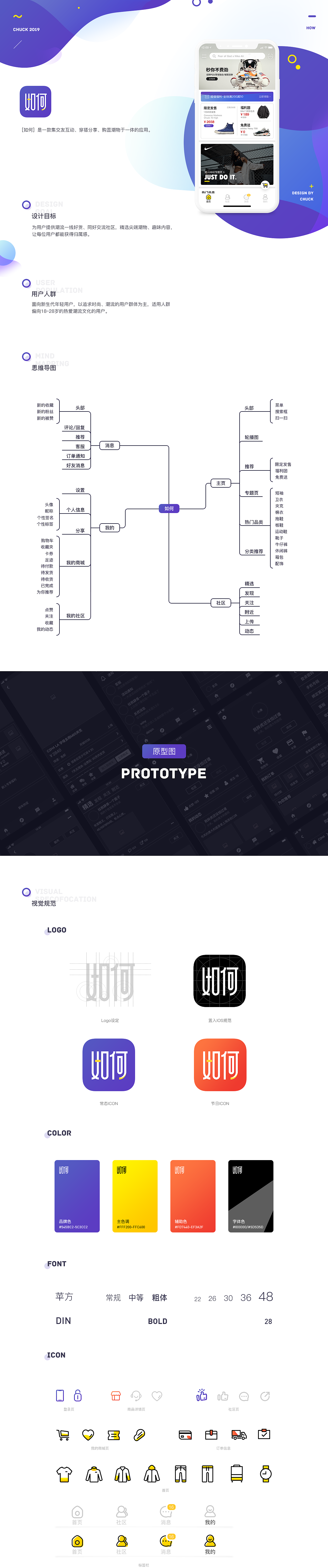 如何 - 潮流购物交友APP DESIGN