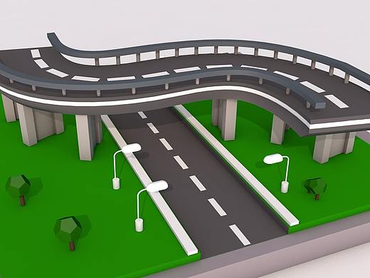 C4D公路场景建模