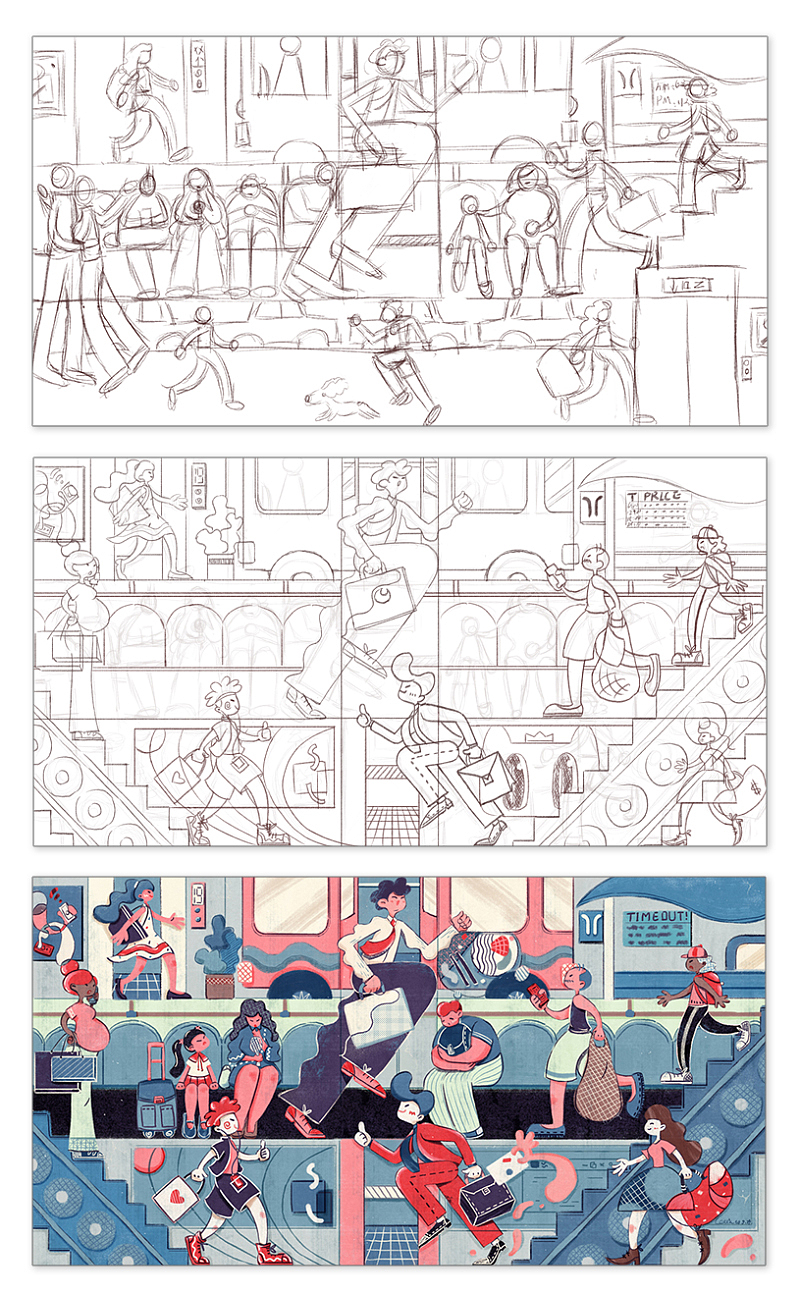 上下班的日常（图ZMjM4OTczODAw） - 创作习作 - 站酷设计师李敏敏仪原创素材 - 站酷ZCOOL