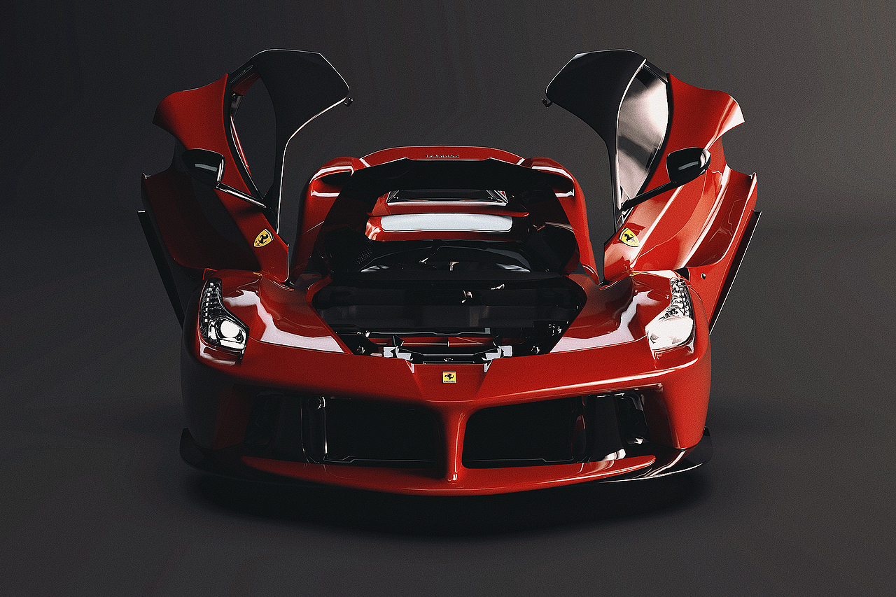 laferrari内部发动机构造