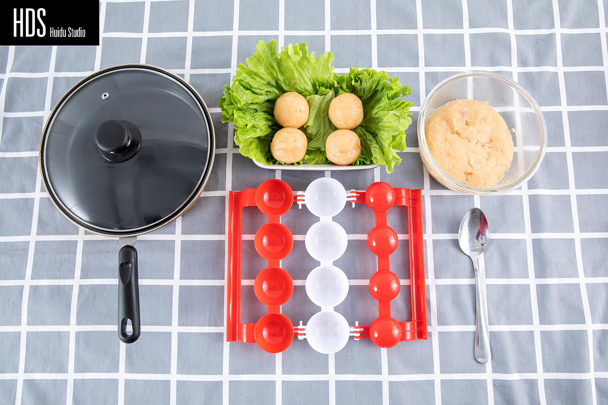 厨房工具肉丸器静物场景拍摄