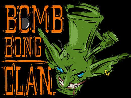 BOMB BONG CLAN LOGO设计（个人主页-ZNDQxNTg4NjA=） - 品牌 - 站酷设计师格拉夫原创素材 - 站酷ZCOOL