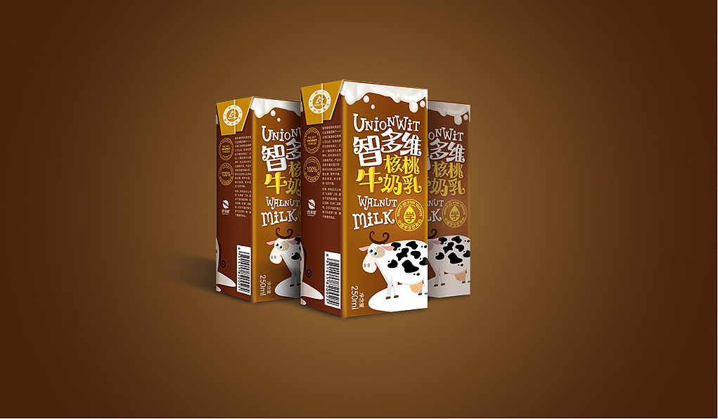 UNIONWIT 智多维核桃乳 专供学生（图ZMTY5OTMzMjQ=） - 包装 - 站酷设计师501_studio原创素材 - 站酷ZCOOL