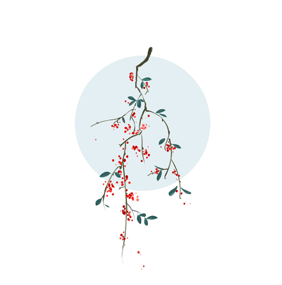 中国风手绘——花(临摹)