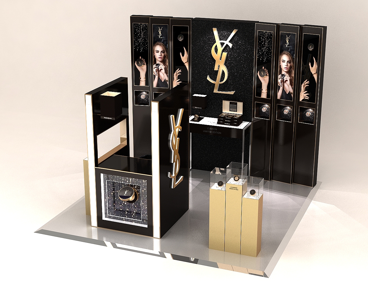 YSL 星钻Cushion Podium（图ZMTA3OTg3MzQ0） - 其他三维 - 站酷设计师f110blizzard原创素材 - 站酷ZCOOL
