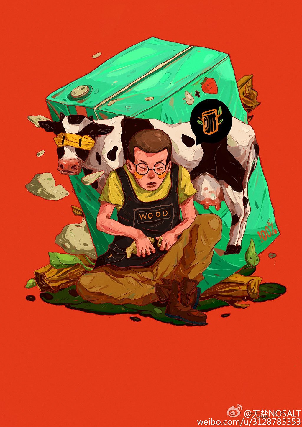 插画~（图ZMzgxNDQzMTI=） - 商业插画 - 站酷设计师NOSALT原创素材 - 站酷ZCOOL