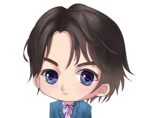 卡通 Q版 人物 插画 漫画 