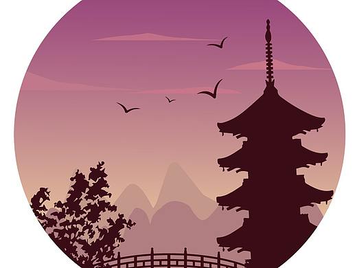 剪影小插画,生动又写实