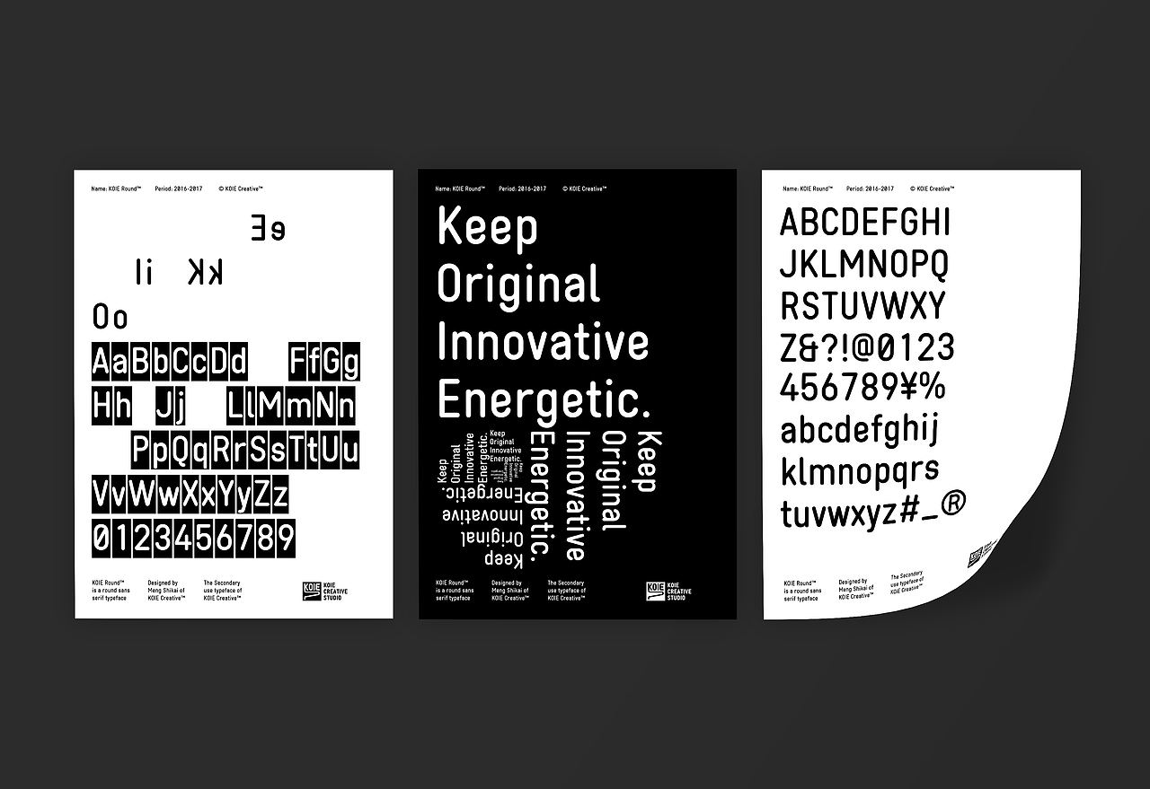 KOIE Round Specimen 字体样本册（图ZMTE0NDI4OTQ0） - 字体/字形 - 站酷设计师自然卷舌音原创素材 - 站酷ZCOOL